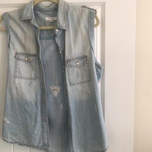 Equipment denim vest